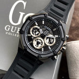  Shop Authentic Guess Momentum Black Dial Black Rubber Strap Watch for Men - GW0263G4 - Luxxuri