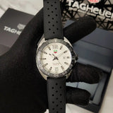  Shop Authentic Tag Heuer Formula 1 Quartz White Dial Black Rubber Strap Watch for Men -  WAZ1111.FT8023 - Luxxuri
