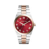  Shop Authentic Michael Kors Channing Quartz Red Dial Two Tone Steel Strap Watch For Women - MK6114 - Luxxuri