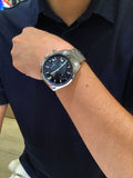  Shop Authentic Tag Heuer Carrera Chronograph Blue Dial Silver Steel Strap Watch for Men - CBN2011.BA0642 - Luxxuri