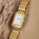  Shop Authentic Fossil Raquel Three Hand Date White Dial Gold Steel Strap Watch For Women - ES5220 - Luxxuri