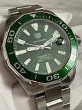  Shop Authentic Tag Heuer Aquaracer Green Dial Watch for Men - WAY201S.BA0927 - Luxxuri