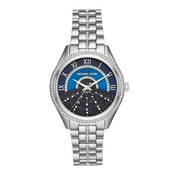  Shop Authentic Michael Kors Lauryn Blue Dial Silver Steel Strap Watch for Women - MK3720 - Luxxuri