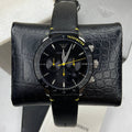 Shop Authentic Emporio Armani Mario Chronograph Black Dial Black Leather Strap Watch For Men - AR11325 - Luxxuri