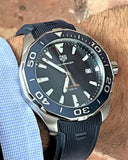  Shop Authentic Tag Heuer Aquaracer Quartz Blue Dial Blue Rubber Strap Watch for Men - WAY101C.FT6153 - Luxxuri