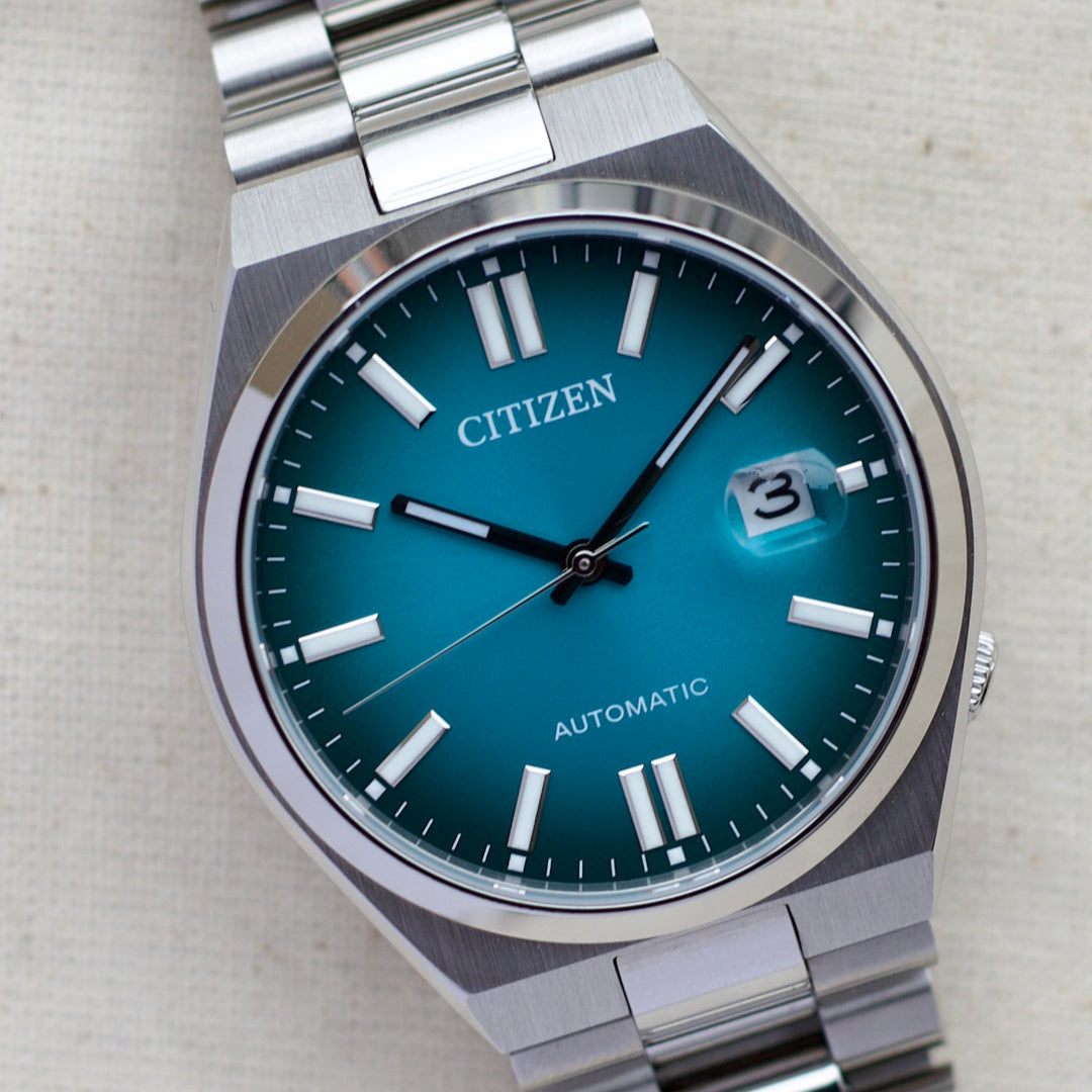  Shop Authentic Citizen Tsuyosa Automatic Blue Dial Silver Steel Strap Watch For Men - NJ0151-88X - Luxxuri