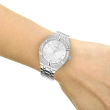  Shop Authentic Guess Cosmo Diamonds Silver Dial Silver Steel Strap Watch For Women - GW0033L1 - Luxxuri