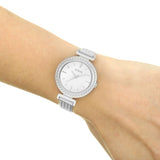  Shop Authentic Guess Quartz Silver Dial Silver Mesh Bracelet Watch For Women - W1152L1 - Luxxuri
