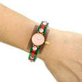  Shop Authentic Gucci Vintage Web Pink Mother of Pearl Dial Two Tone Plastic Strap Watch For Women - YA143525 - Luxxuri