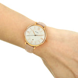  Shop Authentic Fossil Jacqueline White Dial Pink Leather Strap Watch for Women - ES3988 - Luxxuri