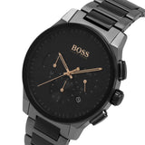  Shop Authentic Hugo Boss Peak Black Dial Black Steel Strap Watch for Men - 1513814 - Luxxuri