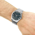  Shop Authentic Emporio Armani Valente Quartz Blue Dial Silver Steel Strap Watch For Men - AR11085 - Luxxuri