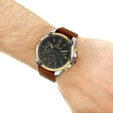 Shop Authentic Tommy Hilfiger Decker Blue Dial Brown Leather Strap Watch for Men - 1791561 - Luxxuri
