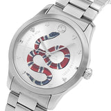  Shop Authentic Gucci G Timeless Silver Dial Silver Steel Strap Watch For Women - YA1264076 - Luxxuri