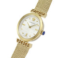  Shop Authentic Versace Meander Greca White Dial Gold Mesh Bracelet Watch for Women - VELW00820 - Luxxuri