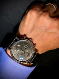  Shop Authentic IWC Portofino Chronograph Black Dial Black Leather Strap Watch for Men - IW391029 - Luxxuri