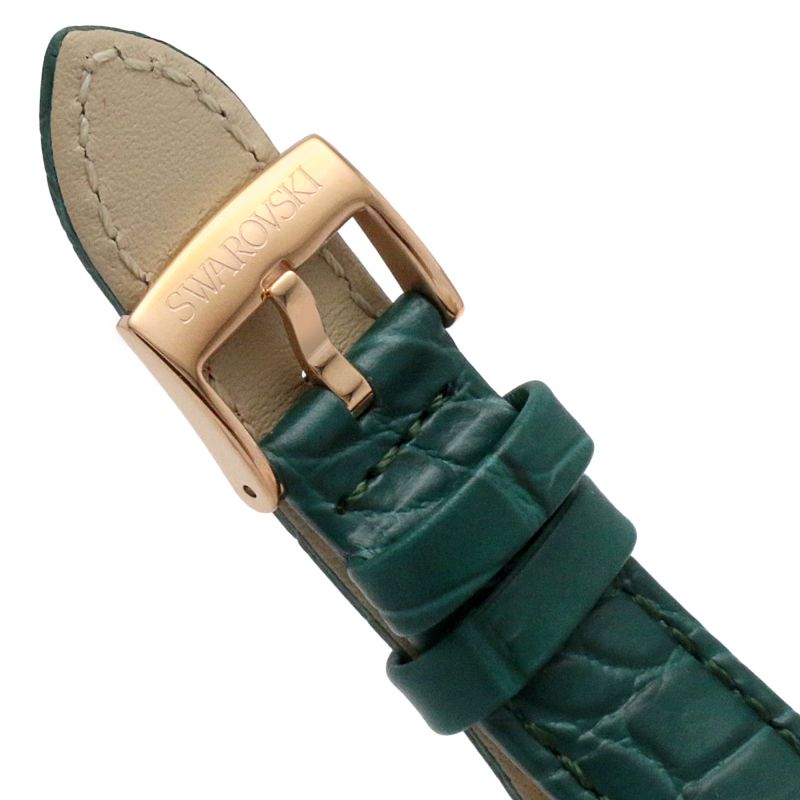  Shop Authentic Swarovski Octea Lux Chrono Emerald Green Dial Green Leather Strap Watch for Women - 5452498 - Luxxuri