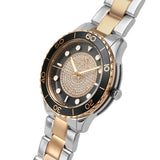  Shop Authentic Michael Kors Runway Quartz Black Dial Two Tone Steel Strap Watch For Women - MK6960 - Luxxuri