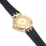  Shop Authentic Emporio Armani Gianni T-Bar Mother of Pearl Dial Black Leather Strap Watch For Women - AR11295 - Luxxuri