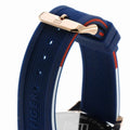  Shop Authentic Tommy Hilfiger Bank Multifunction Quartz White Dial Blue Rubber Strap Watch for Men - 1791778 - Luxxuri