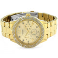  Shop Authentic Guess Bedazzle Diamonds Gold Dial Gold Steel Strap Watch For Women - W1097L2 - Luxxuri