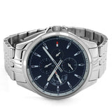  Shop Authentic Tommy Hilfiger Shawn Multifunction Quartz Blue Dial Silver Steel Strap Watch for Men - 1791612 - Luxxuri
