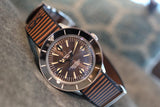  Shop Authentic Breitling Superocean Heritage '57 Outerknown Brown Dial Brown NATO Strap Watch for Men - A103703A1Q1W1 - Luxxuri