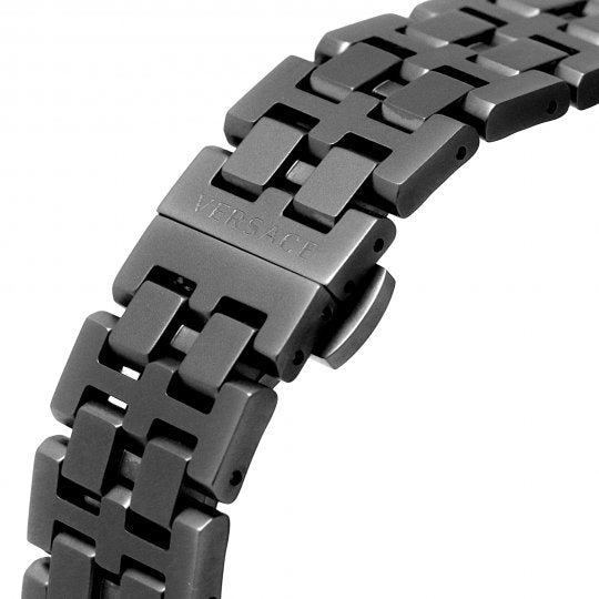  Shop Authentic Versace Greca Sport Quartz Black Dial Black Steel Strap Watch For Men - VEZ300621 - Luxxuri