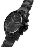  Shop Authentic Emporio Armani Diver Chronograph Black Dial Black Steel Strap Watch For Men - AR11363 - Luxxuri