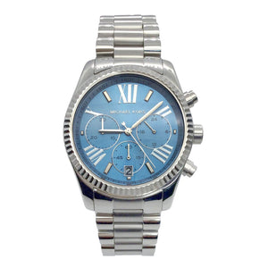  Shop Authentic Michael Kors Lexington Chronograph Blue Dial Silver Steel Strap Watch For Women - MK5887 - Luxxuri