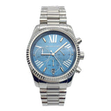  Shop Authentic Michael Kors Lexington Chronograph Blue Dial Silver Steel Strap Watch For Women - MK5887 - Luxxuri
