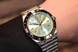 Shop Authentic Breitling Chronomat Automatic 36 Green Dial Silver Steel Strap Watch for Women - A10380101L1A1 - Luxxuri