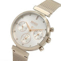  Shop Authentic Hugo Boss Flawless White Dial Gold Mesh Bracelet Watch for Women - 1502553 - Luxxuri