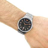  Shop Authentic Emporio Armani Renato Quartz Grey Dial Silver Steel Strap Watch For Men - AR2514 - Luxxuri