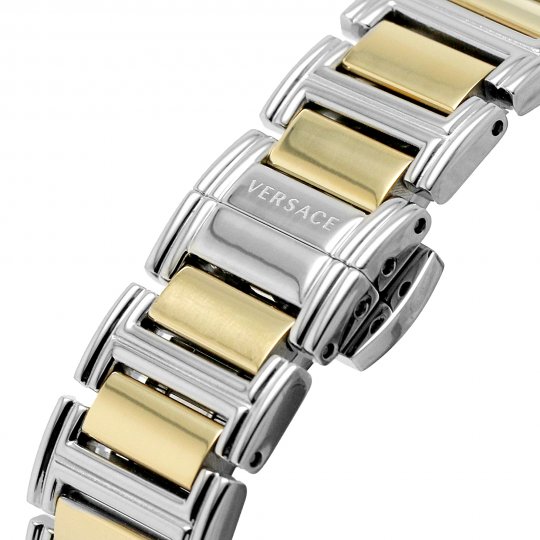  Shop Authentic Versace Virtus Quartz White Dial Two Tone Steel Strap Watch For Women - VET300721 - Luxxuri