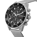  Shop Authentic Hugo Boss Admiral Black Dial Silver Mesh Bracelet Watch for Men - 1513904 - Luxxuri