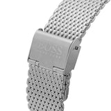  Shop Authentic Hugo Boss Admiral Black Dial Silver Mesh Bracelet Watch for Men - 1513904 - Luxxuri