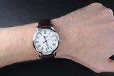  Shop Authentic Tissot T Classic Dream White Dial Brown Leather Strap Watch for Men - T033.410.16.013.01 - Luxxuri