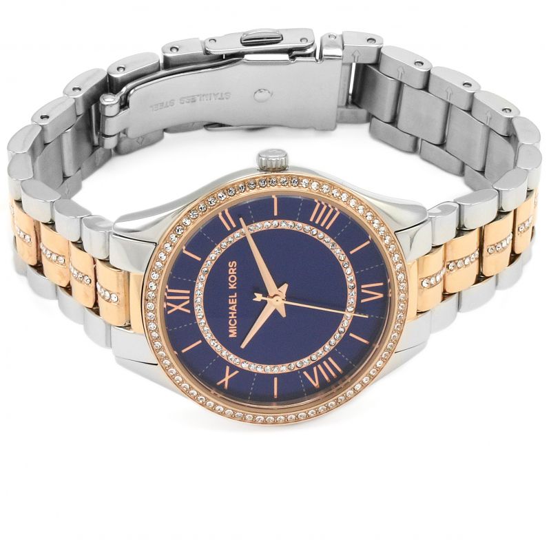  Shop Authentic Michael Kors Lauryn Quartz Blue Dial Two Tone Steel Strap Watch For Women - MK3929 - Luxxuri