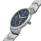  Shop Authentic Fossil Neutra Minimalist Moonphase Blue Dial Silver Steel Strap Watch for Men - FS5907 - Luxxuri