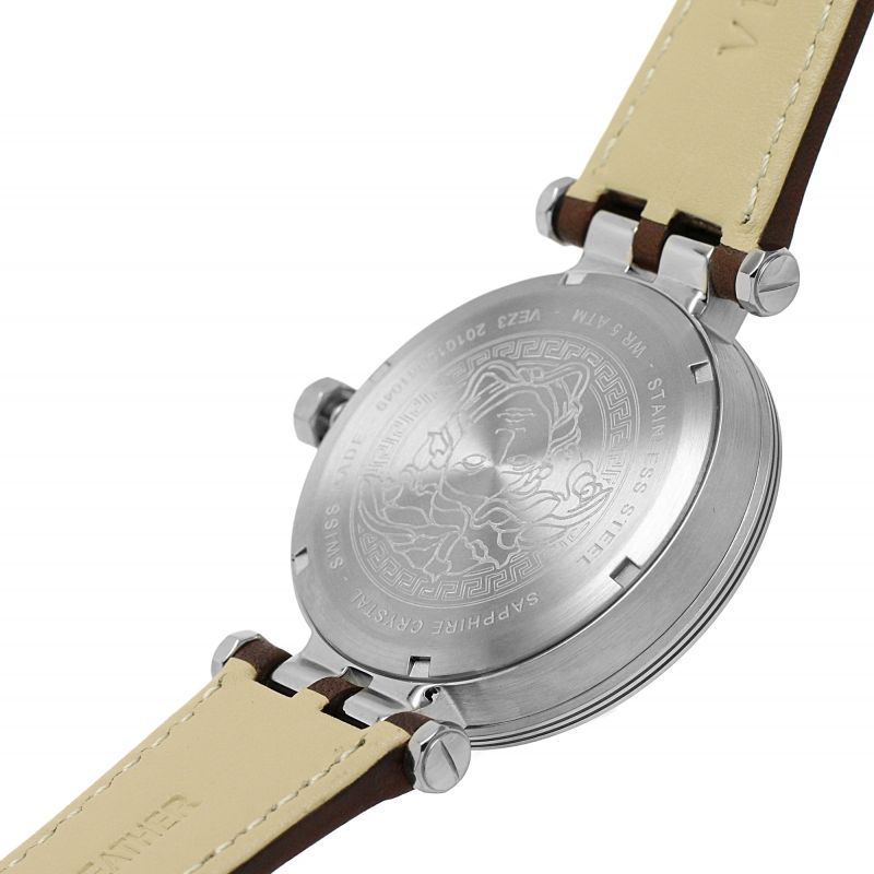  Shop Authentic Versace Greca Sport Analog Blue Dial Brown Leather Strap Watch For Men - VEZ300121 - Luxxuri