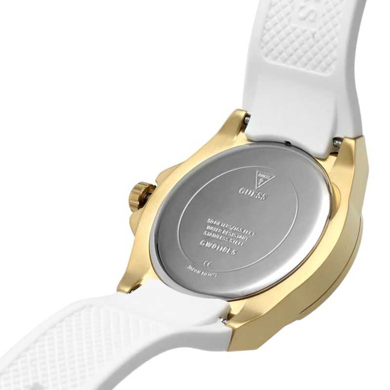  Shop Authentic Guess Venus Diamonds White Dial White Rubber Strap Watch for Women - GW0118L5 - Luxxuri