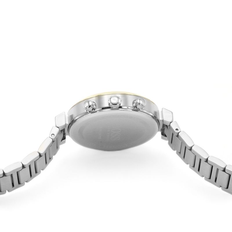  Shop Authentic Hugo Boss Flawless Silver Dial Two Tone Steel Strap Watch for Women - 1502550 - Luxxuri