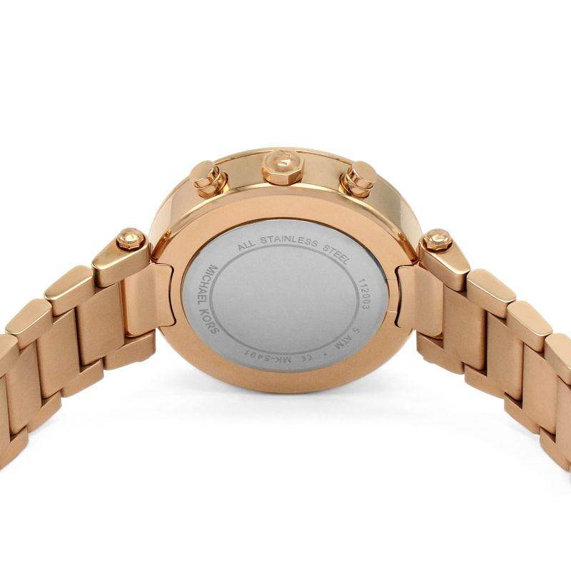  Shop Authentic Michael Kors Parker White Dial with Diamonds Rose Gold Steel Strap Watch for Women - MK5491 - Luxxuri