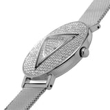  Shop Authentic Guess Iconic Diamonds Silver Dial Silver Mesh Bracelet Watch For Women - GW0477L1 - Luxxuri