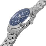  Shop Authentic Emporio Armani Chronograph Blue Dial Silver Steel Strap Watch For Men - AR11528 - Luxxuri