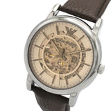  Shop Authentic Emporio Armani Luigi Meccanico Brown Dial Brown Leather Strap Watch For Men - AR1982 - Luxxuri