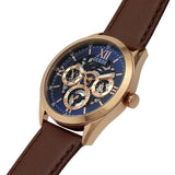  Shop Authentic Guess Tailor Analog Blue Dial Brown Leather Strap Watch for Men - GW0389G3 - Luxxuri