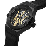  Shop Authentic Maserati Potenza Automatic Black Dial Black Leather Strap Watch For Men - R8821108036 - Luxxuri