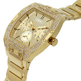  Shop Authentic Guess Phoenix Multifunction Crystals Gold Dial Gold Steel Strap Watch For Men - GW0094G2 - Luxxuri